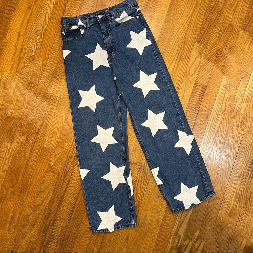 BDG Low-Rise Tapered Baggy Jean - Star Print - Picture 5 of 12